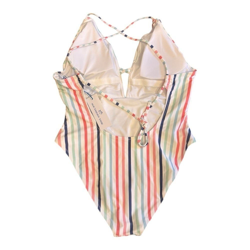 Southern Tide Patio Party Stripe One-Piece Swimsuit NWT - Picture 6 of 7